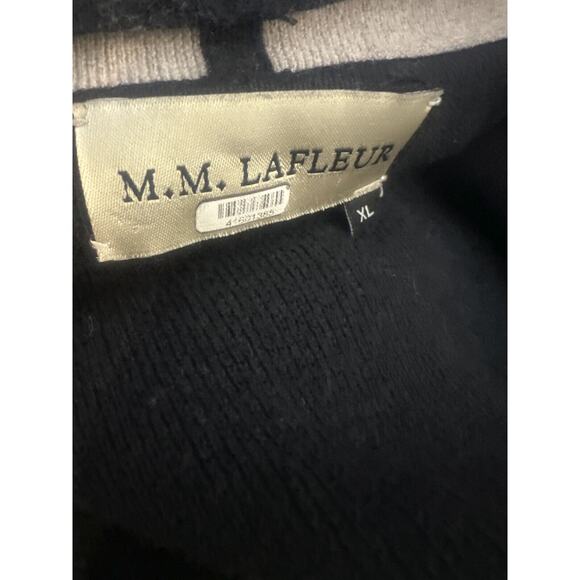 MM LaFleur O'Keeffe Sweater Cardigan Wool Silk Cashmere Duster XL *MISSING BELT* - Picture 11 of 16